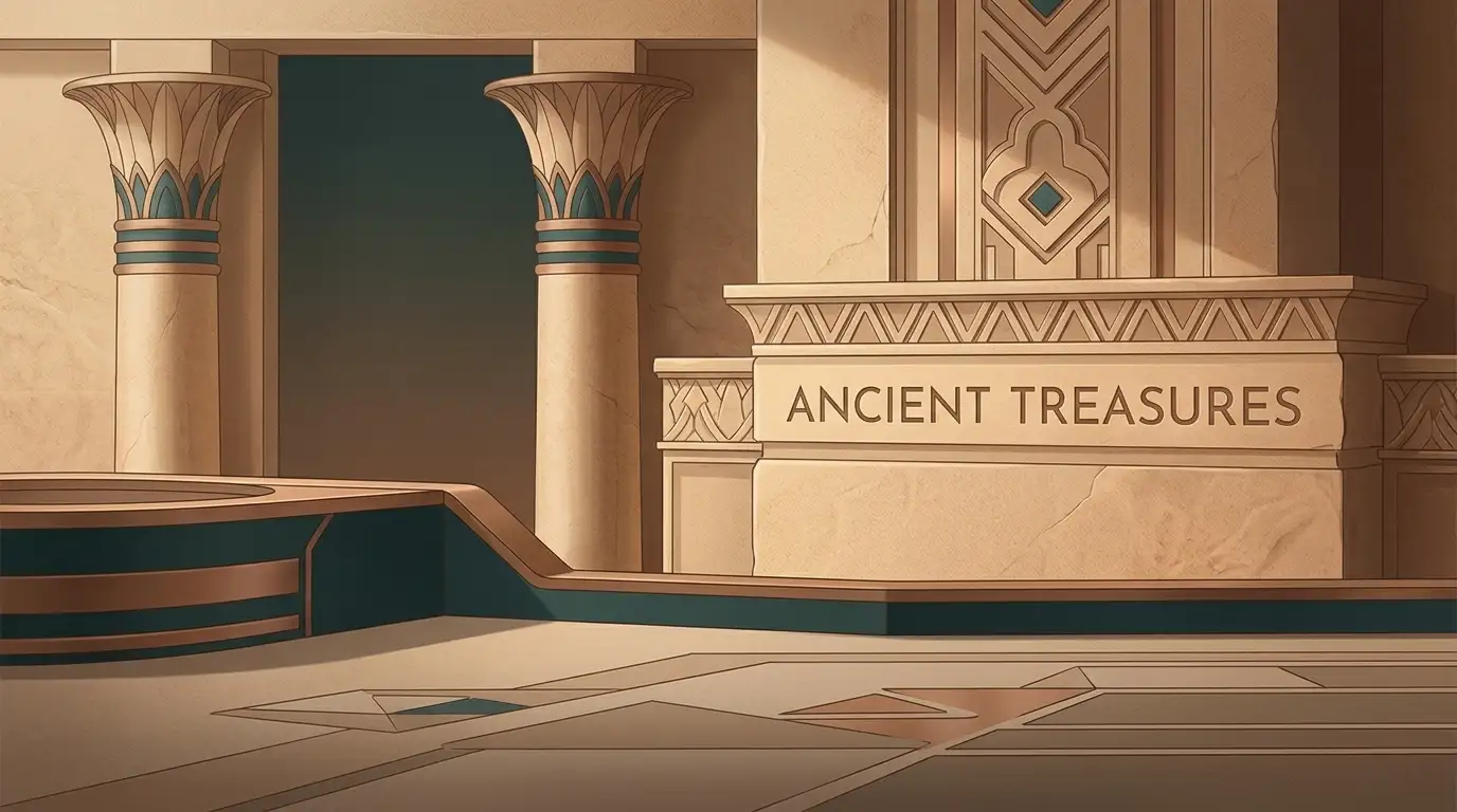 Egyptian-inspired casino scene representing the Cleobetra review